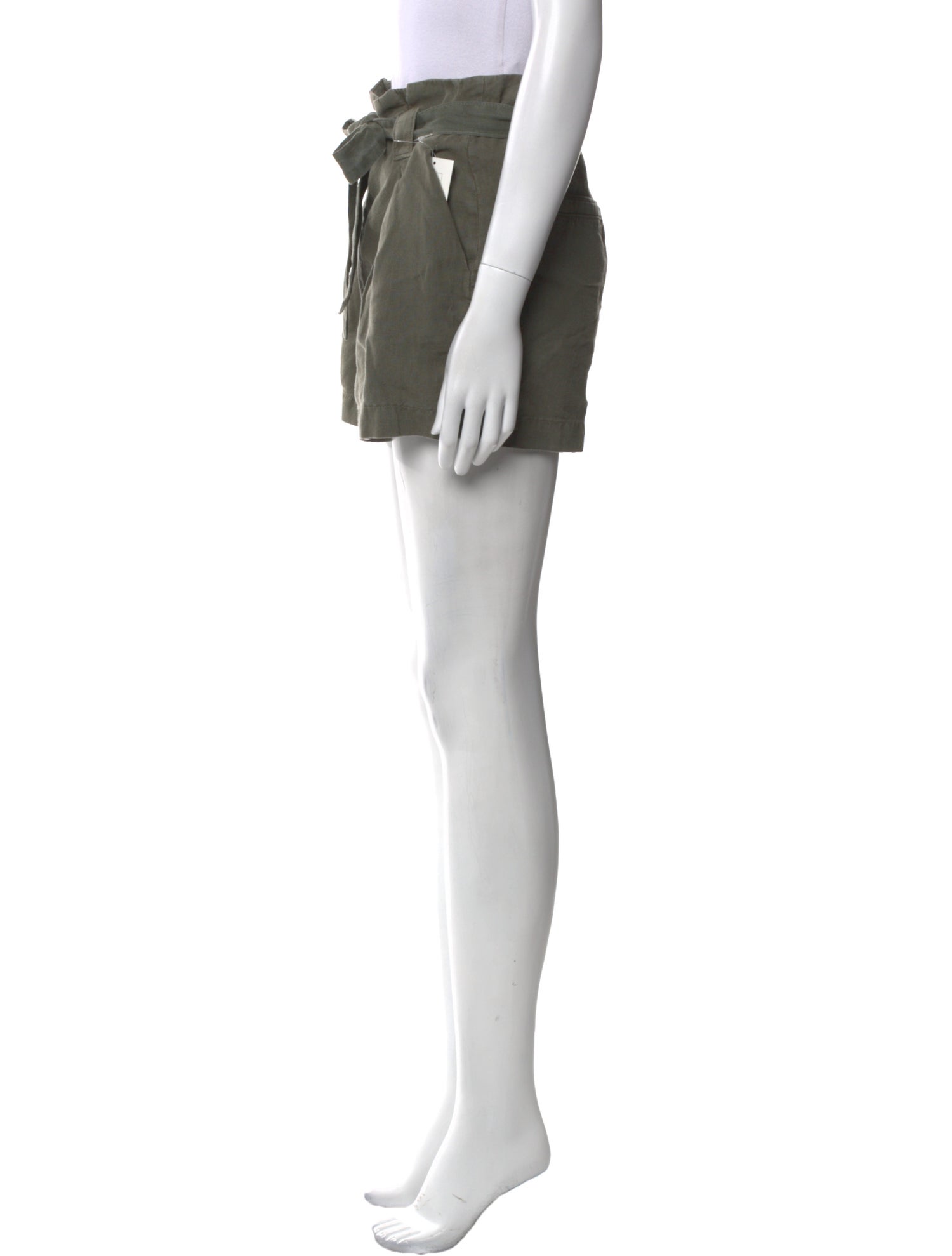 L'Agence Linen Mini Shorts