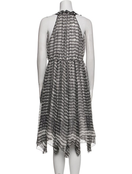 L'Agence Silk Midi Length Dress