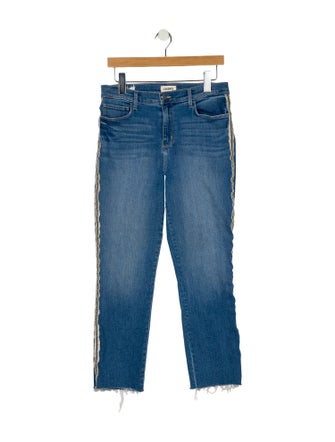 L'Agence Mid-Rise Straight Leg Jeans