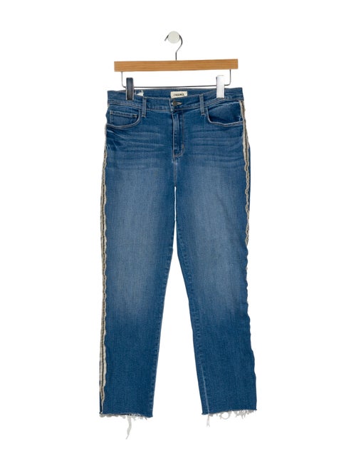 L'Agence Mid-Rise Straight Leg Jeans