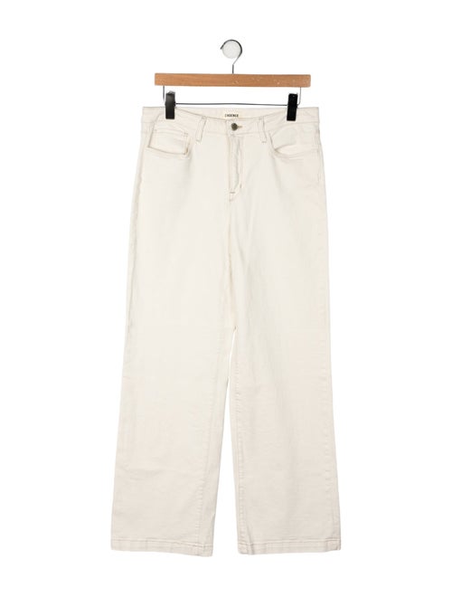 L'Agence Mid-Rise Wide Leg Jeans
