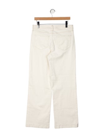 L'Agence Mid-Rise Wide Leg Jeans