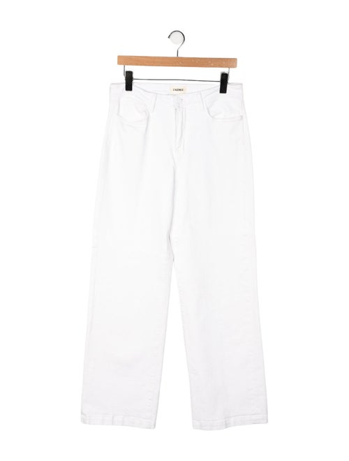 L'Agence Mid-Rise Wide Leg Jeans