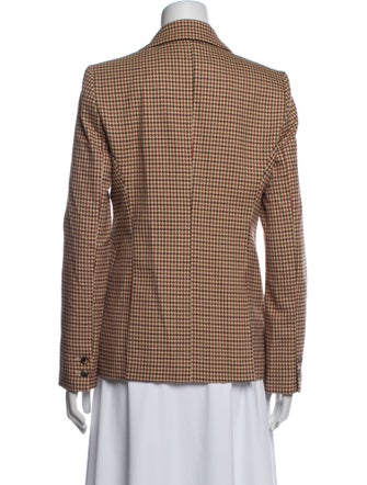 L'Agence Houndstooth Print Blazer