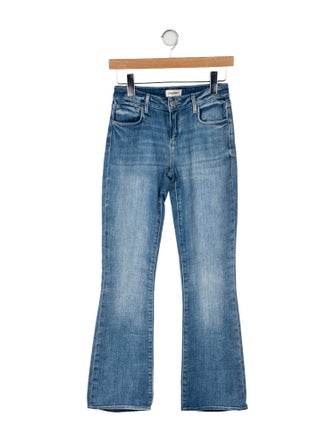 L'Agence Mid-Rise Straight Leg Jeans