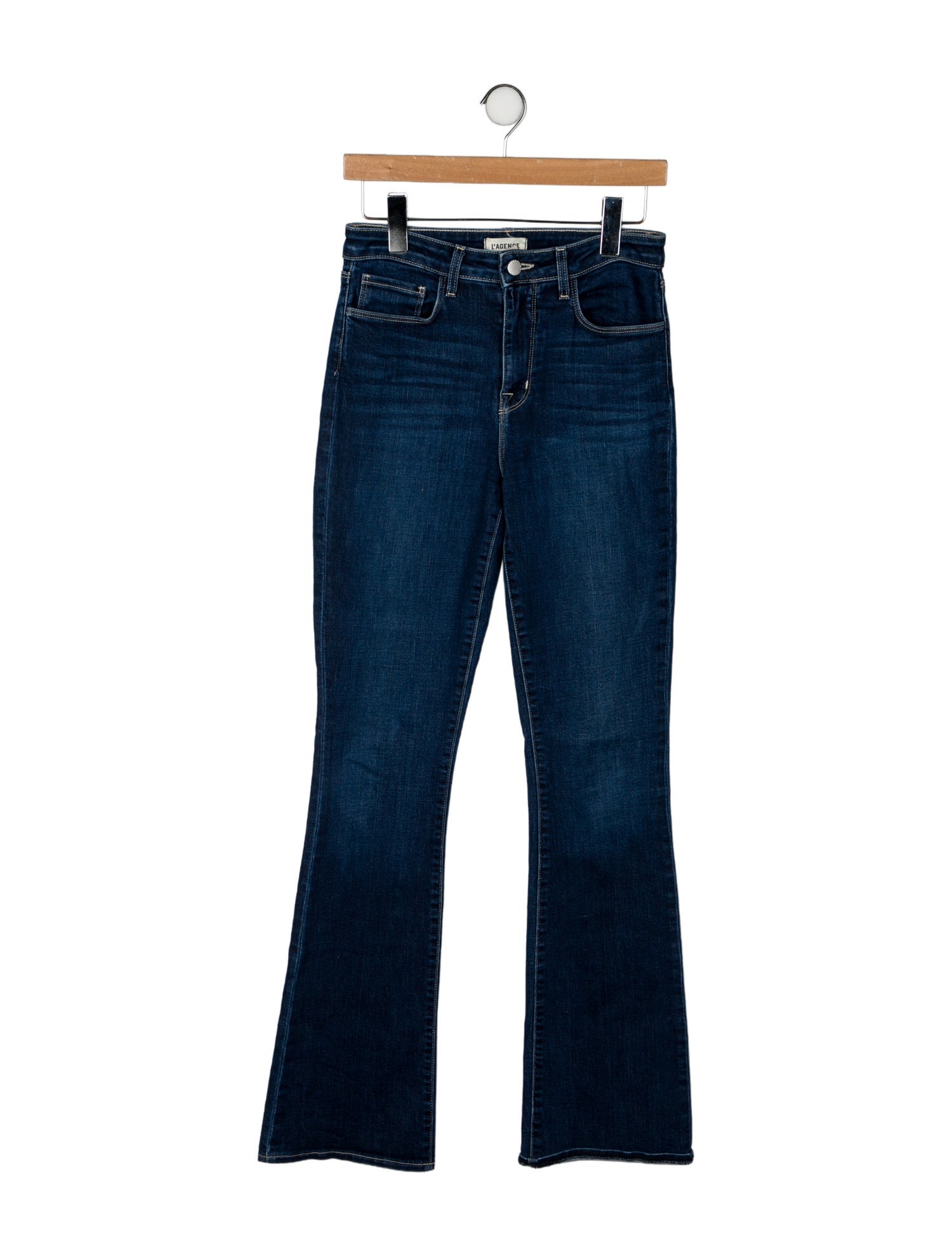L'Agence Mid-Rise Straight Leg Jeans