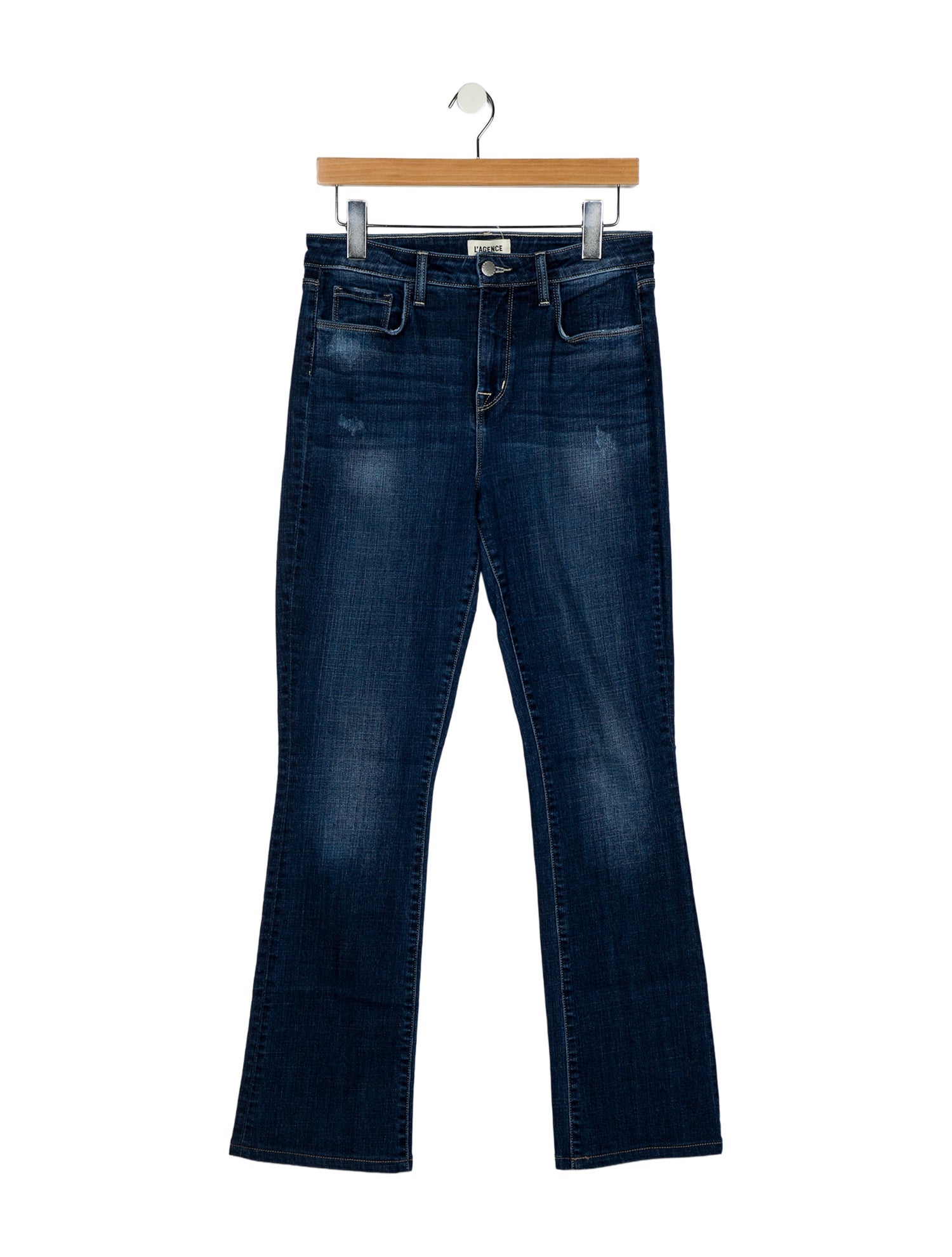 L'Agence High-Rise Straight Leg Jeans