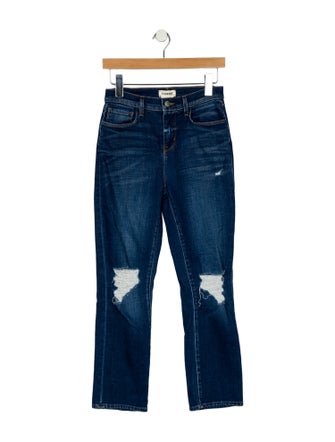 L'Agence Mid-Rise Straight Leg Jeans