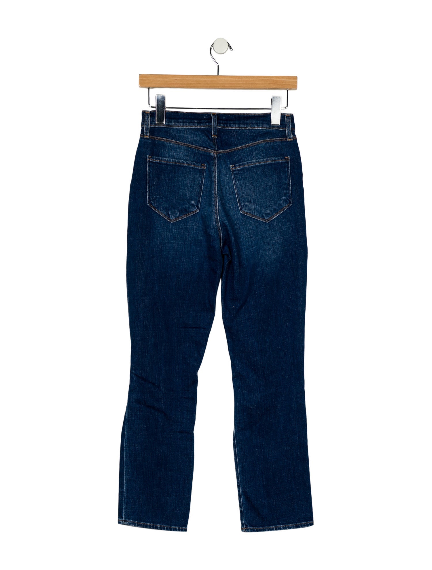 L'Agence Mid-Rise Straight Leg Jeans