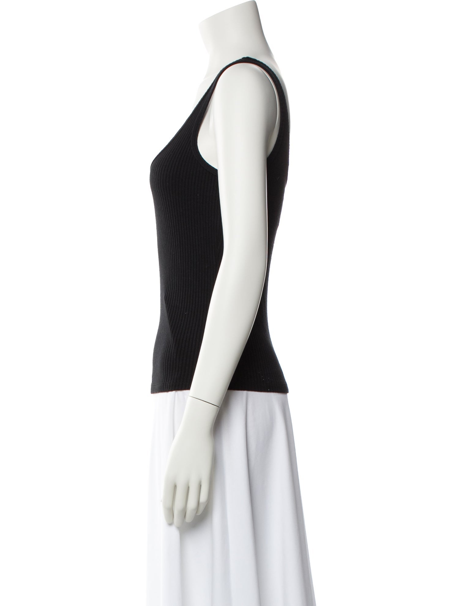 L'Agence Scoop Neck Sleeveless Top