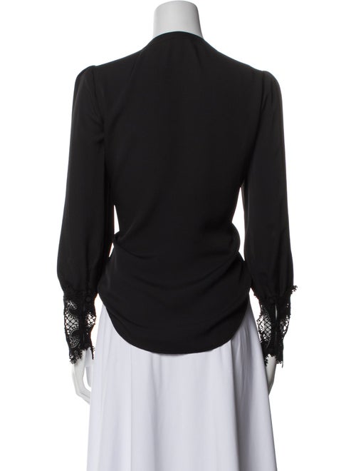 L'Agence Crew Neck Long Sleeve Blouse
