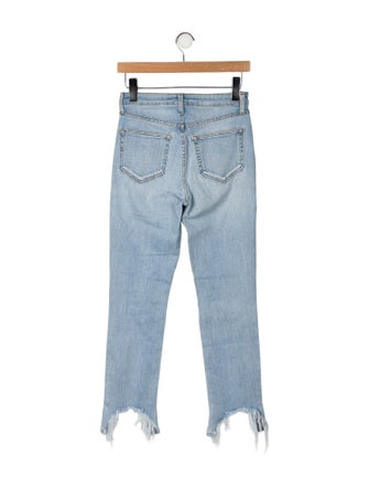 L'Agence Mid-Rise Straight Leg Jeans