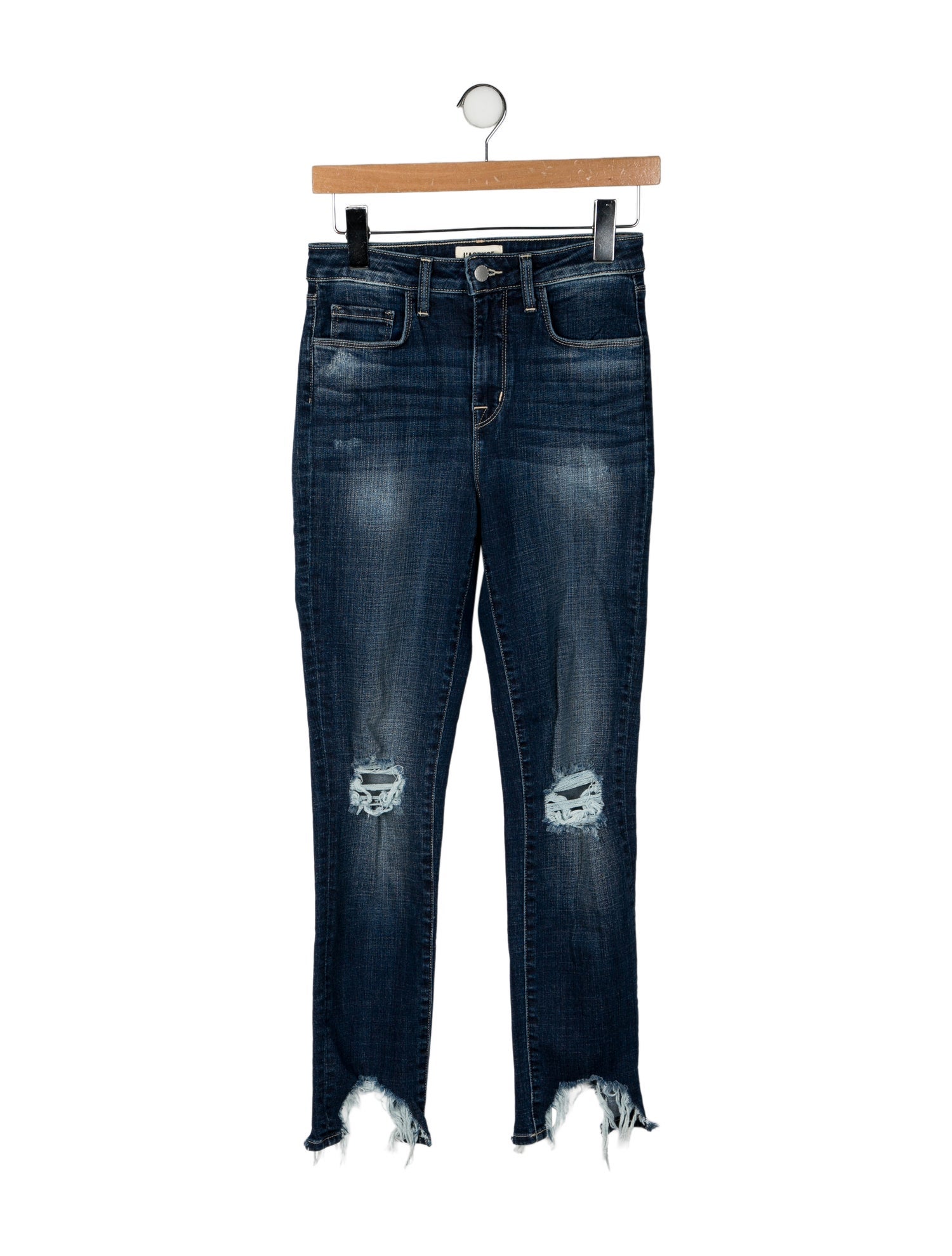 L'Agence Mid-Rise Straight Leg Jeans