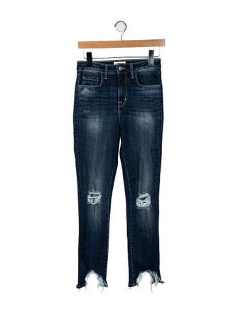 L'Agence Mid-Rise Straight Leg Jeans