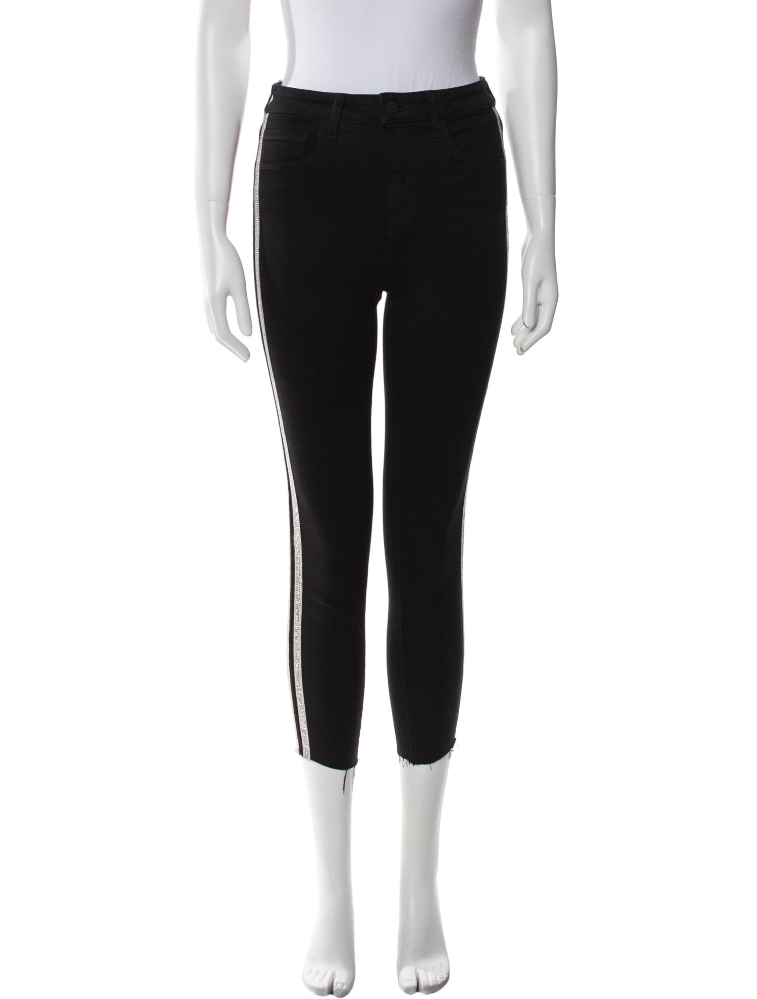 L'Agence Striped Skinny Leg Pants