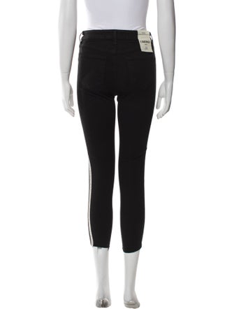 L'Agence Striped Skinny Leg Pants