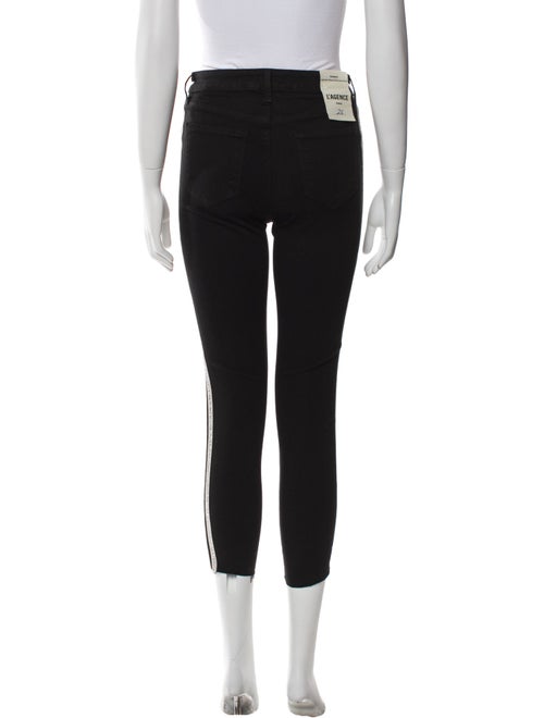 L'Agence Striped Skinny Leg Pants