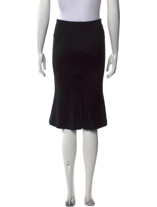 L'Agence Ruffle Embellishment Knee-Length Skirt