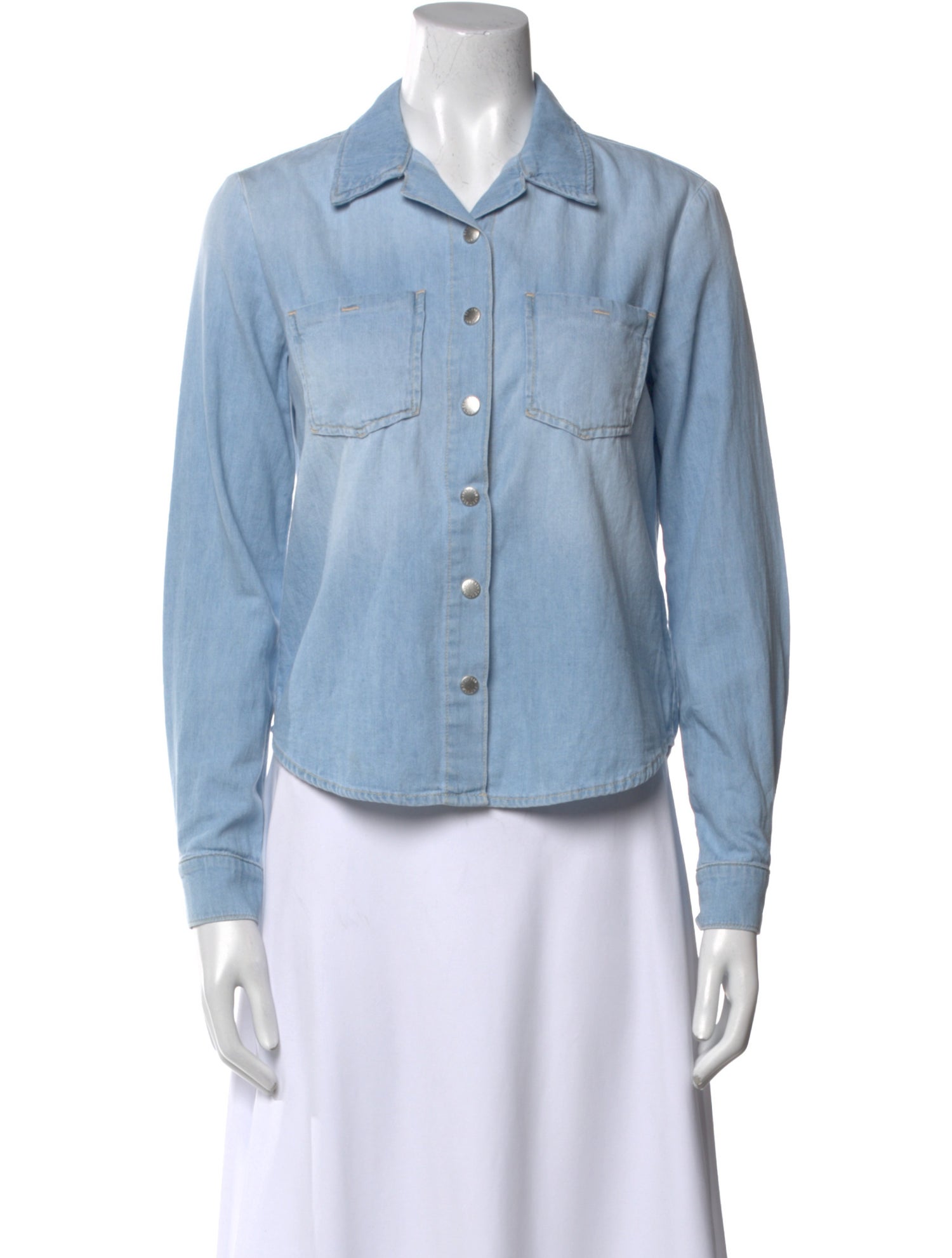 L'Agence Long Sleeve Button-Up Top w/ Tags