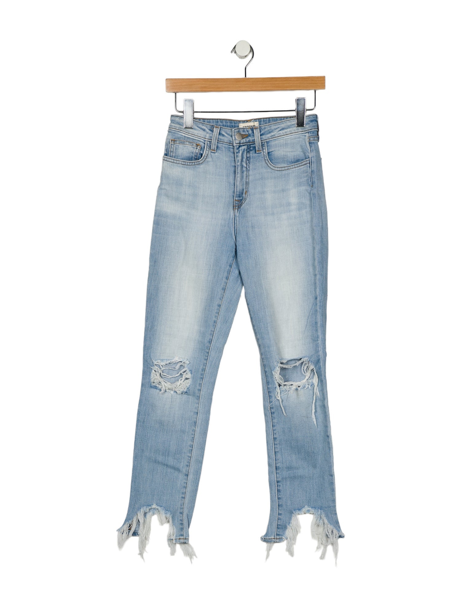 L'Agence Mid-Rise Straight Leg Jeans