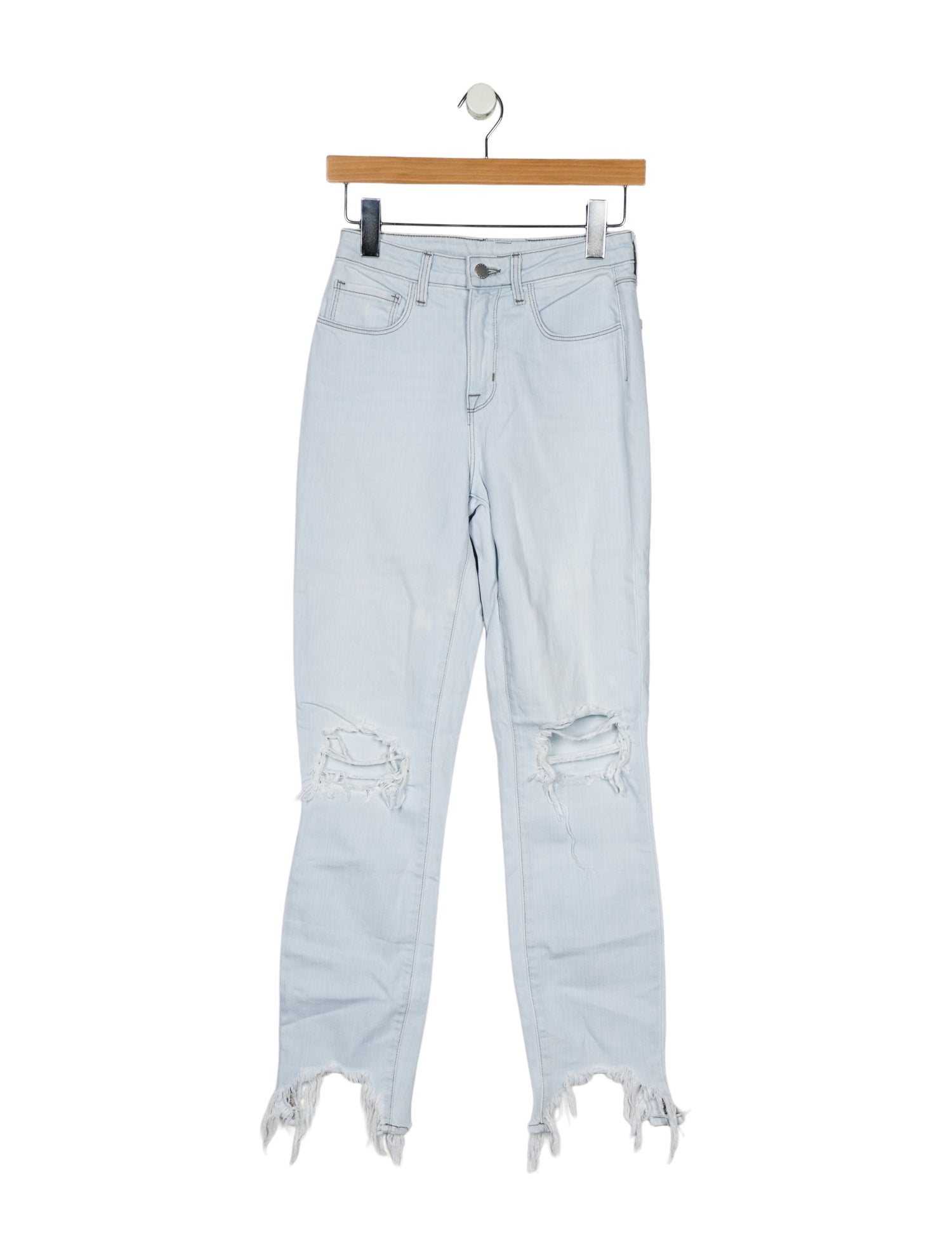 L'Agence Mid-Rise Straight Leg Jeans