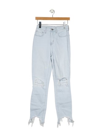 L'Agence Mid-Rise Straight Leg Jeans