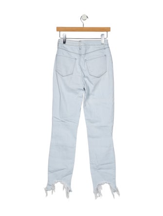 L'Agence Mid-Rise Straight Leg Jeans