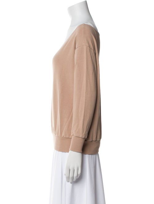 L'Agence Scoop Neck Long Sleeve Sweatshirt