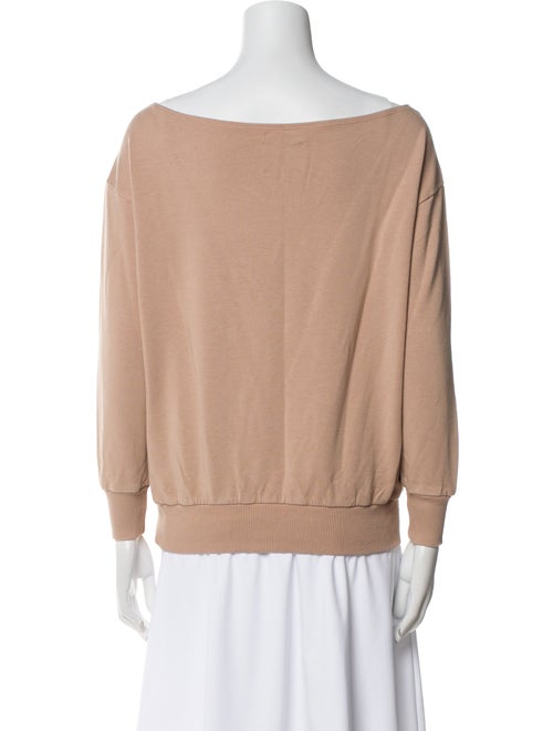 L'Agence Scoop Neck Long Sleeve Sweatshirt