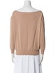 L'Agence Scoop Neck Long Sleeve Sweatshirt