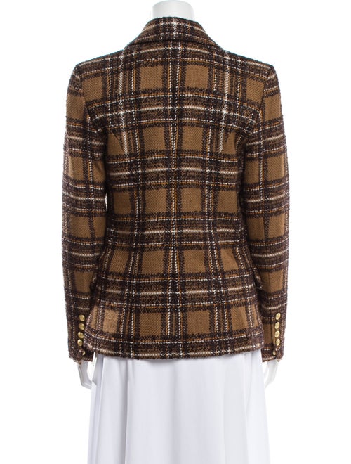 L'Agence Plaid Print Blazer