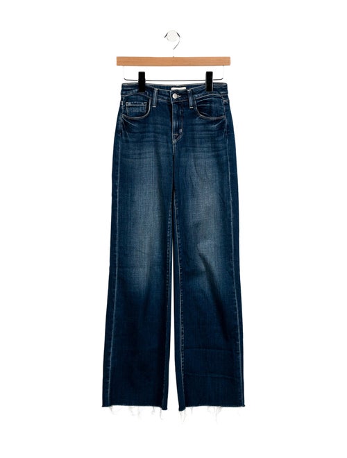 L'Agence Mid-Rise Wide Leg Jeans