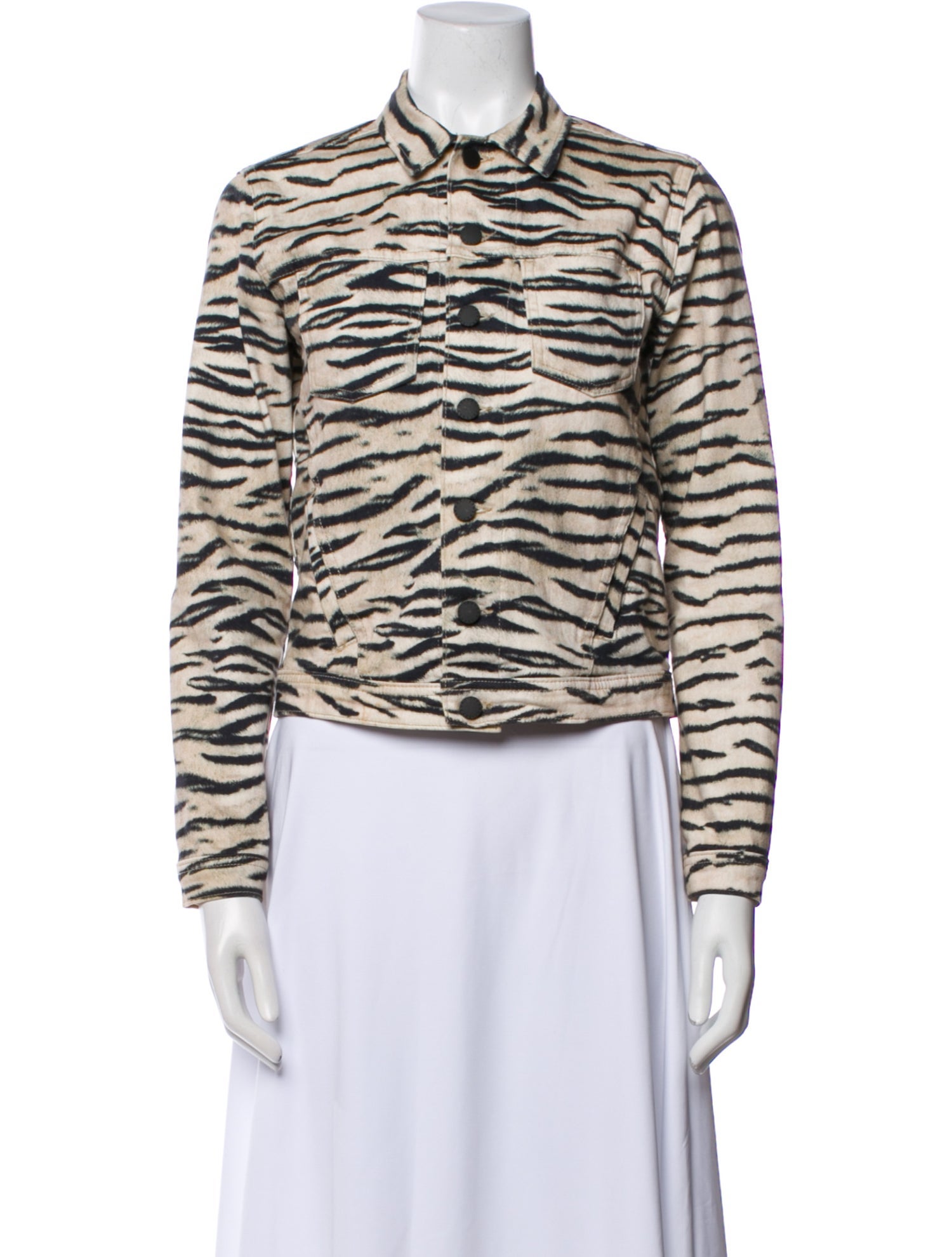 L'Agence Animal Print Evening Jacket