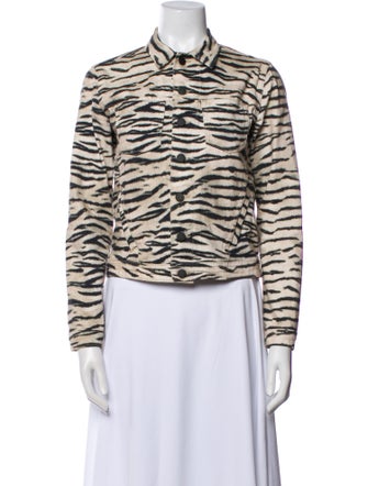 L'Agence Animal Print Evening Jacket