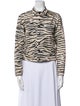 L'Agence Animal Print Evening Jacket