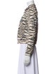 L'Agence Animal Print Evening Jacket