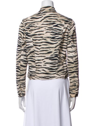 L'Agence Animal Print Evening Jacket
