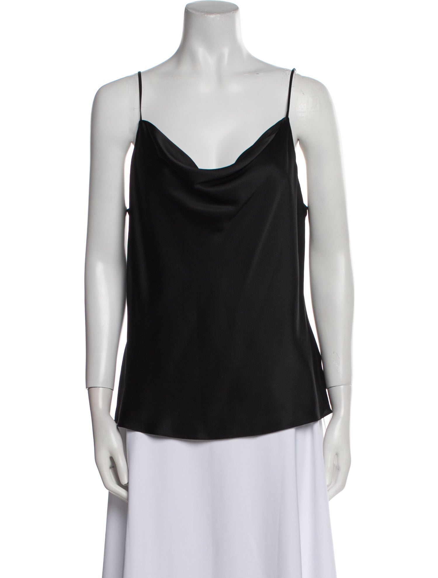 L'Agence Silk Cowl Neck Top