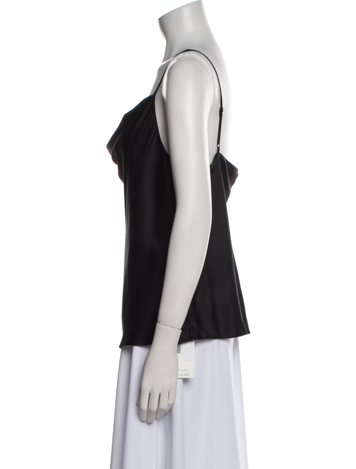 L'Agence Silk Cowl Neck Top
