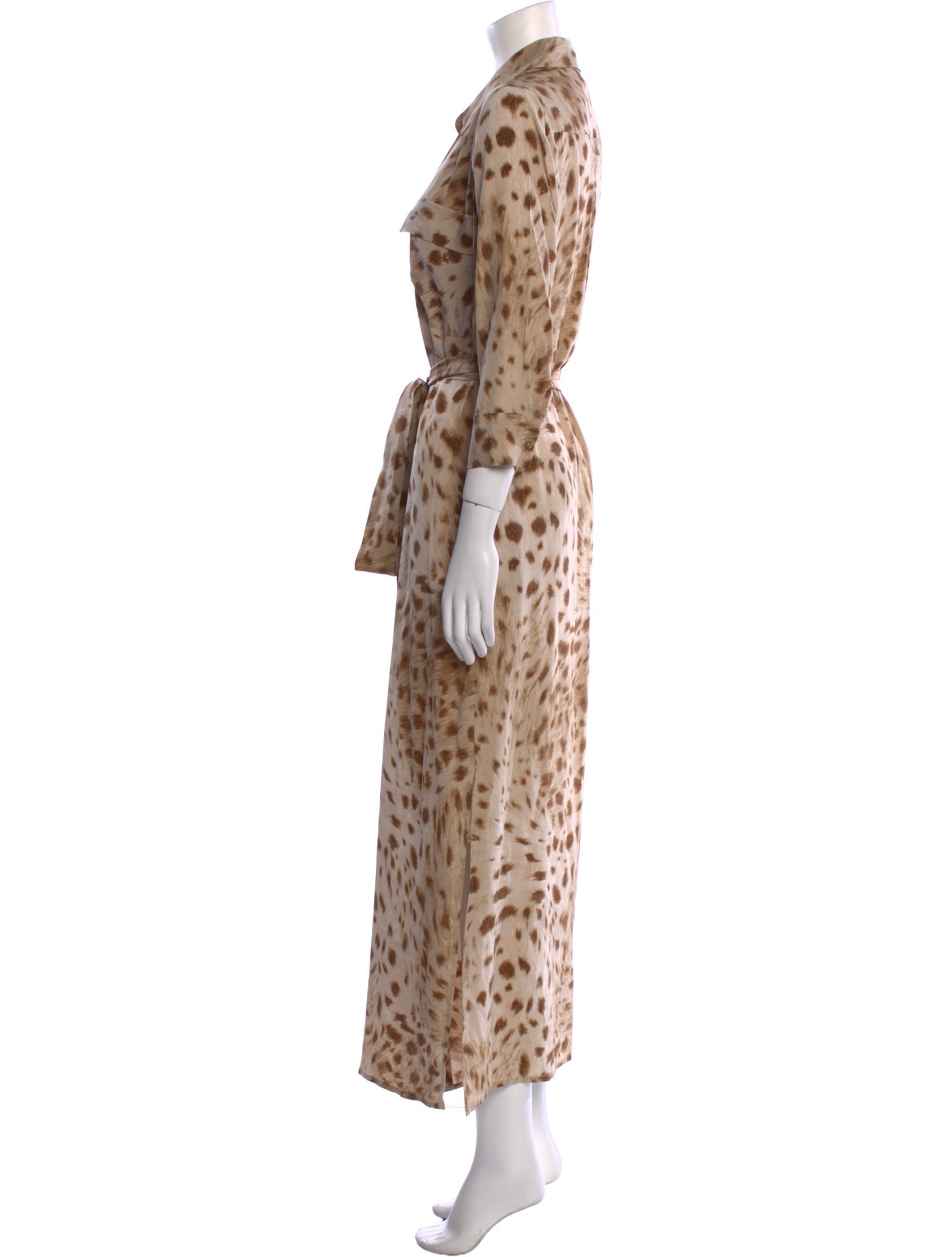 L'Agence Silk Long Dress