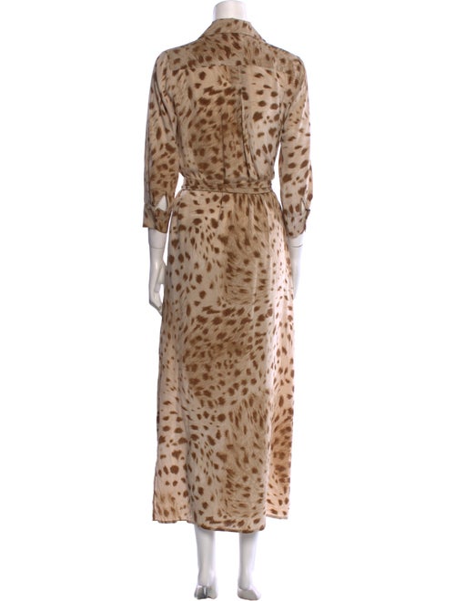 L'Agence Silk Long Dress