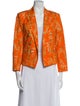 L'Agence Floral Print Evening Jacket