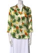L'Agence Silk Floral Print Blouse