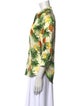 L'Agence Silk Floral Print Blouse