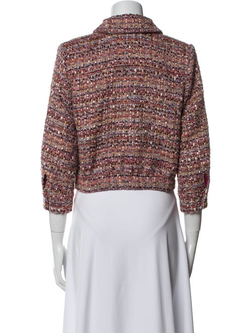 L'Agence Tweed Pattern Evening Jacket