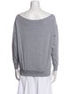 L'Agence Square Neckline Long Sleeve Sweatshirt