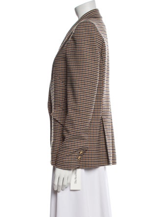 L'Agence Houndstooth Print Blazer