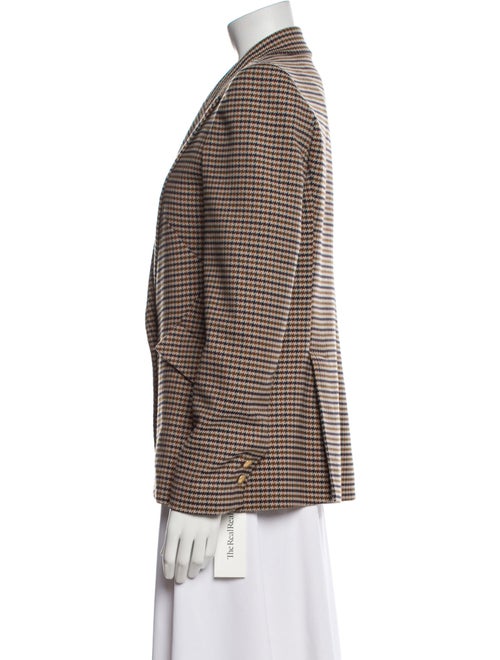 L'Agence Houndstooth Print Blazer