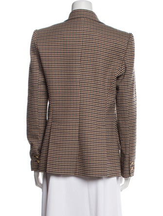 L'Agence Houndstooth Print Blazer