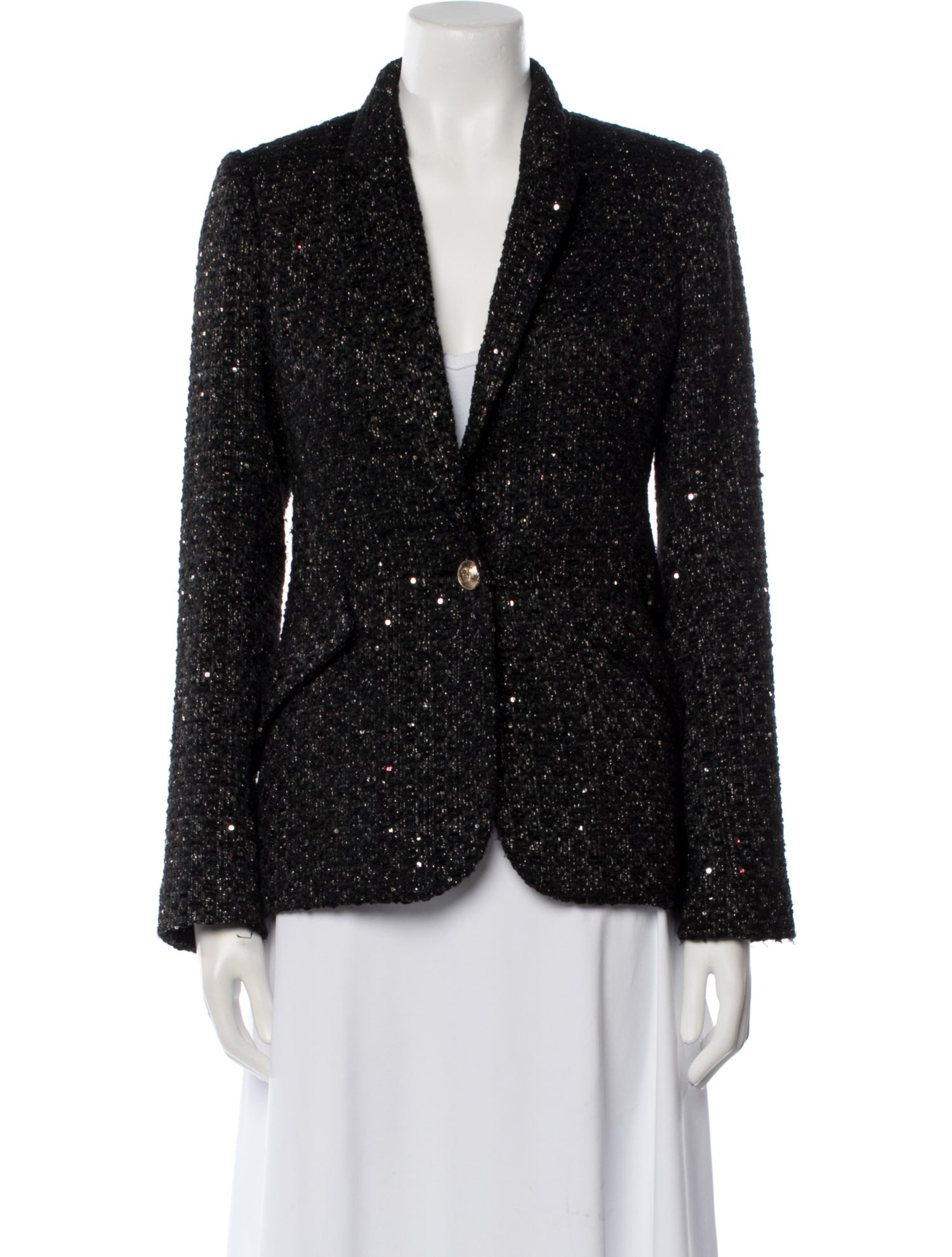 L'Agence Tweed Pattern Blazer